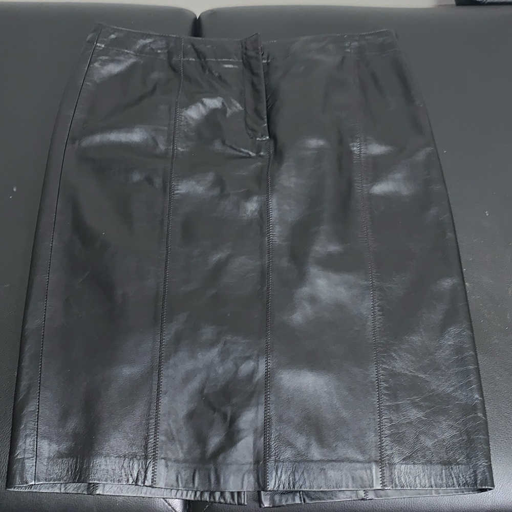 Leather Nine West skirt